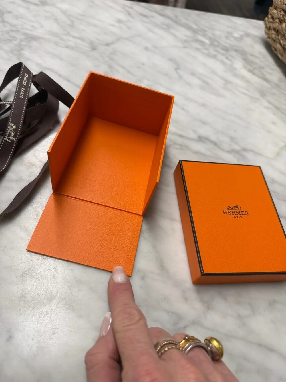 Hermes Box For Decoration Shoes Storage, Purse Storage, Small Leather Goods
